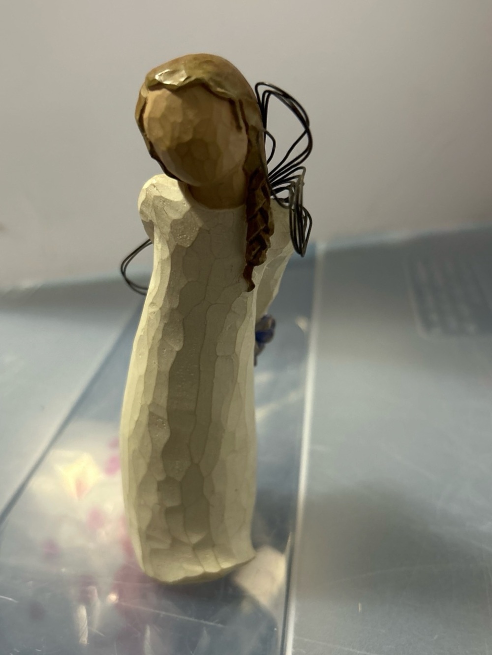 Willow Tree Cream and Brown Angel with Wire Wings